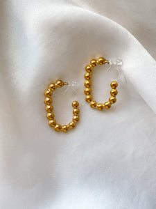 Blair - Gold Clip-On Earrings