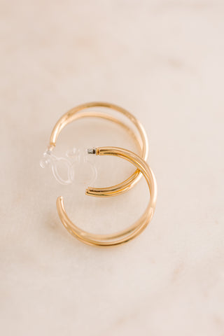 Courtney: Gold Clip-On Earring