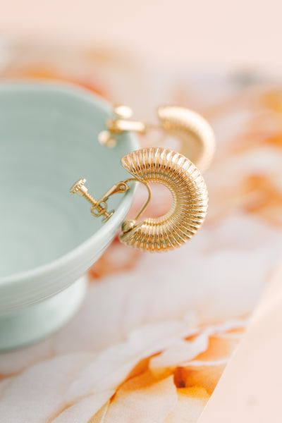 Nova: Gold Clip-On Earring