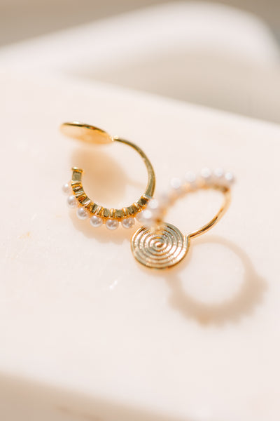 Camille: Gold Clip-On Earring