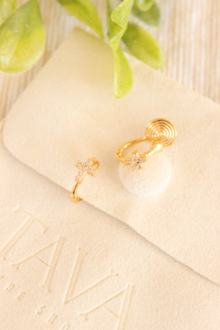 Mary: Gold Clip-On Earring