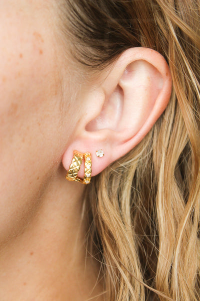 Ellie: Gold Clip-On Earring