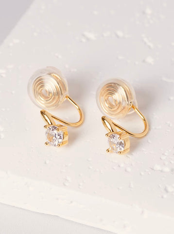 Emma: Gold Press-On, Clip-On Earring