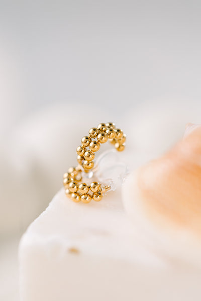 Hope: 10mm Gold Clip-On Earrings