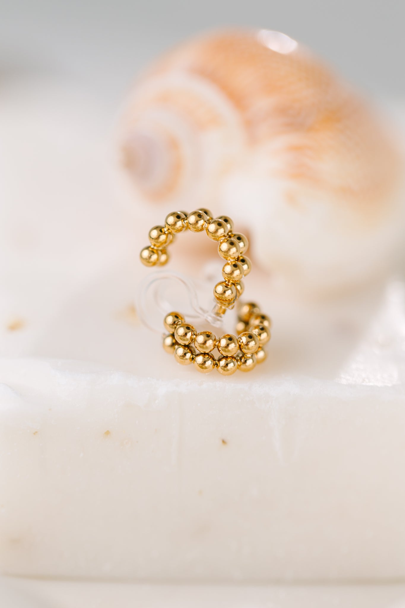 Hope: 10mm Gold Clip-On Earrings