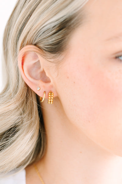 Hope: 10mm Gold Clip-On Earrings