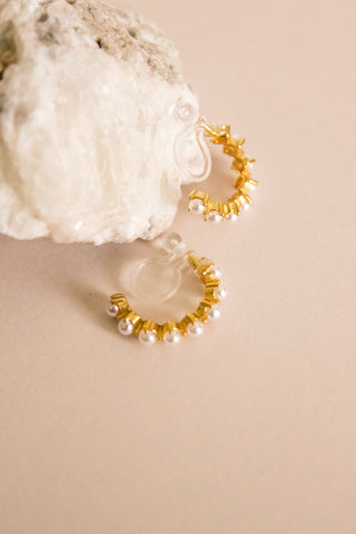Julie: Gold Clip-On Earring 16mm *LIMITED*