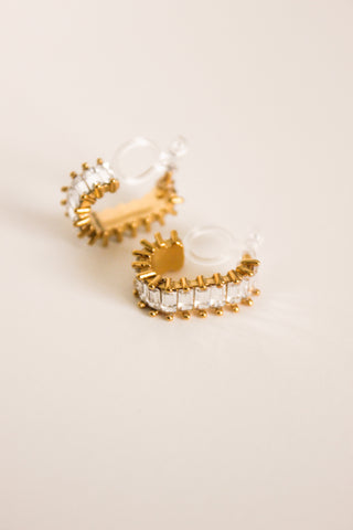 Victoria: Gold Clip-On Earring 18mm *LIMITED*