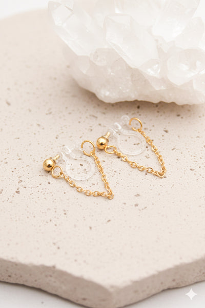 Lauren: Clip-On Resin Earrings