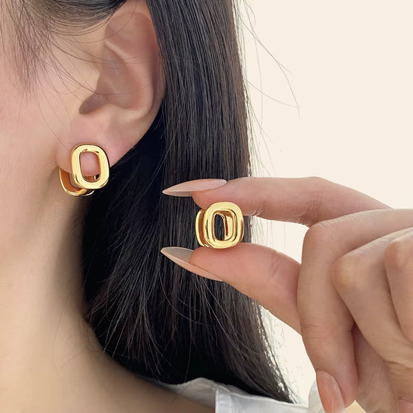 Penelope: Gold Press-On, Clip-On Earring