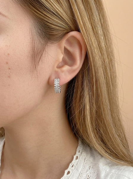 Jordan: Silver Clip-On Earring
