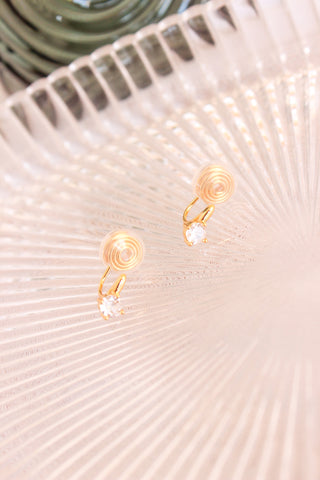 Emma: Gold Press-On, Clip-On Earring
