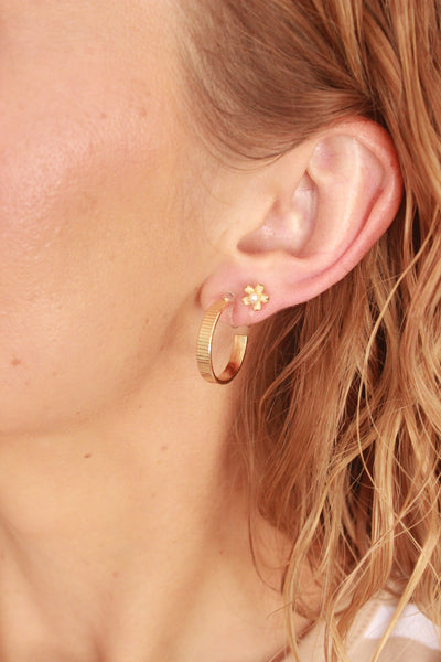 Harper: Gold Clip-On Earring 20mm