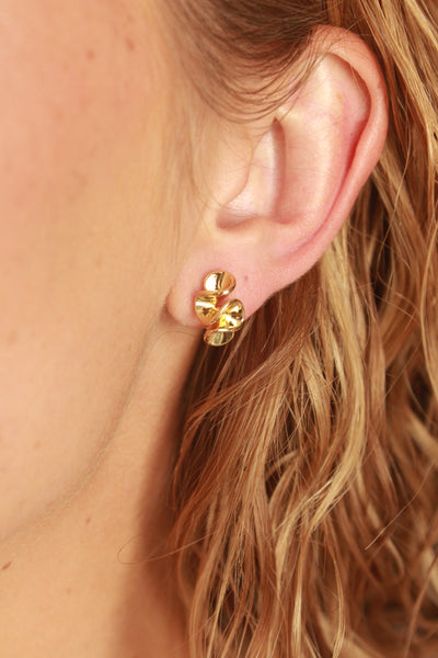 Phoebe: Gold Press-On, Clip-On Earring