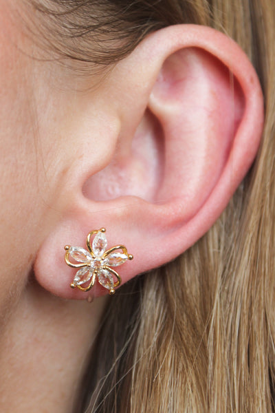 Faith: Gold Clip-On Studs