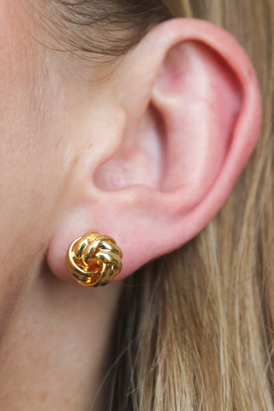 Kimberly: Gold Clip-On Studs