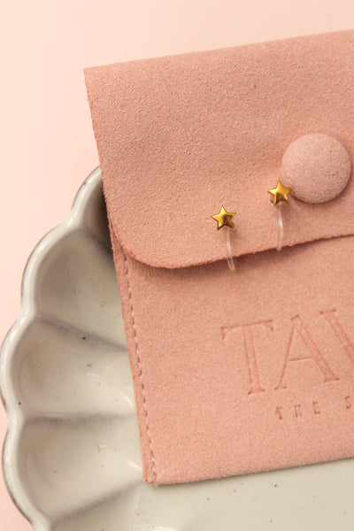 Suzy: Gold Clip-On Studs