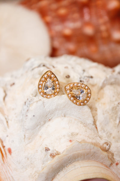 Thea: Gold Clip-On Studs