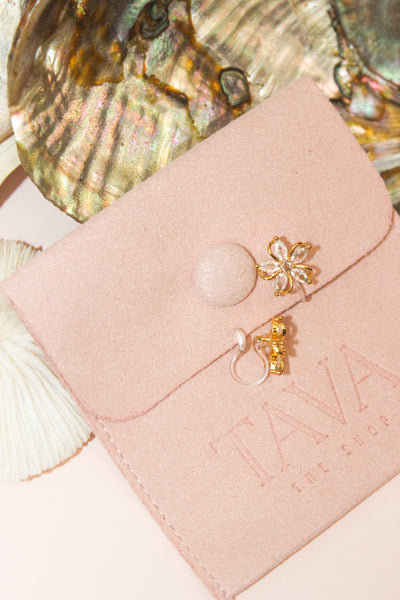 Faith: Gold Clip-On Studs