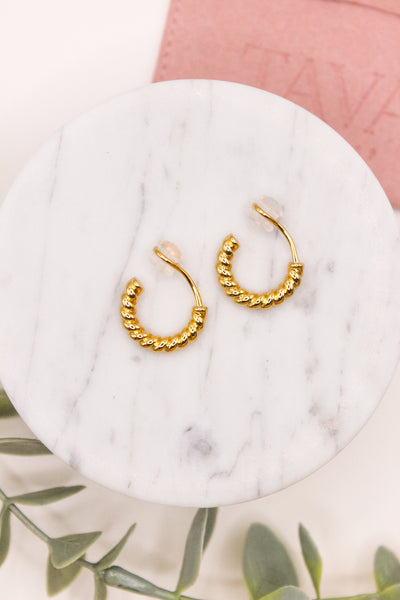 Jenny: Gold Clip-On Earring