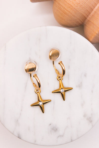 Katie: Gold Clip-On Earring