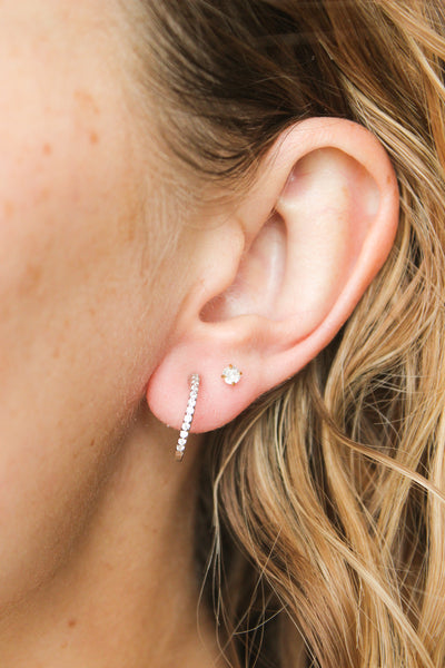Kendall: Silver Clip-On Earring