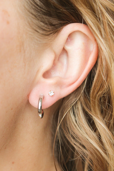 Mindy: Silver Clip-On Earring (10mm)