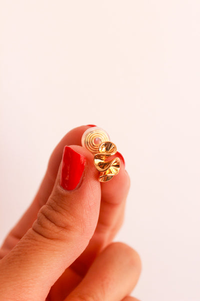 Phoebe: Gold Press-On, Clip-On Earring