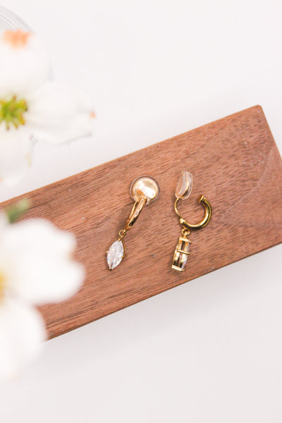 Rachel: Gold Clip-On Earring