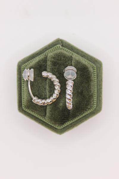 Sara: Silver Clip-On Earring