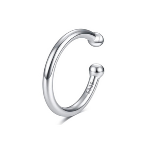 Silver Classic Hoop Ear Cuff