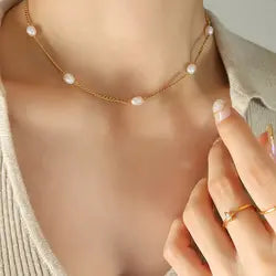Pearl - Gold Necklace