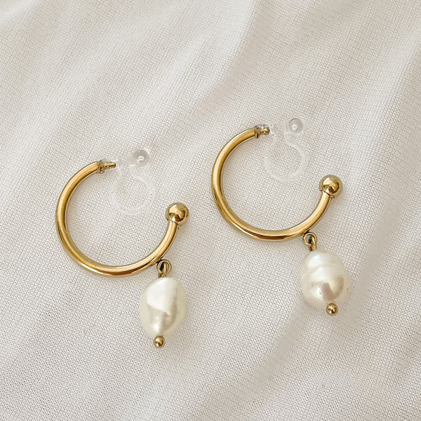Pearl - Clip-On Earrings
