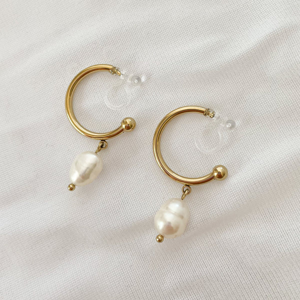 Pearl - Clip-On Earrings