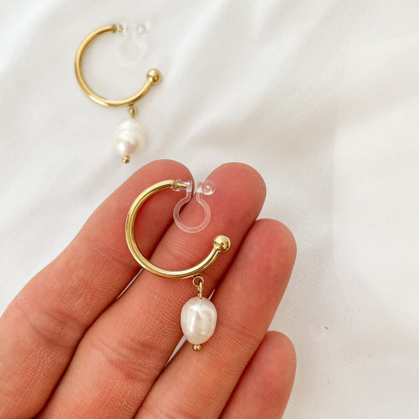 Pearl - Clip-On Earrings