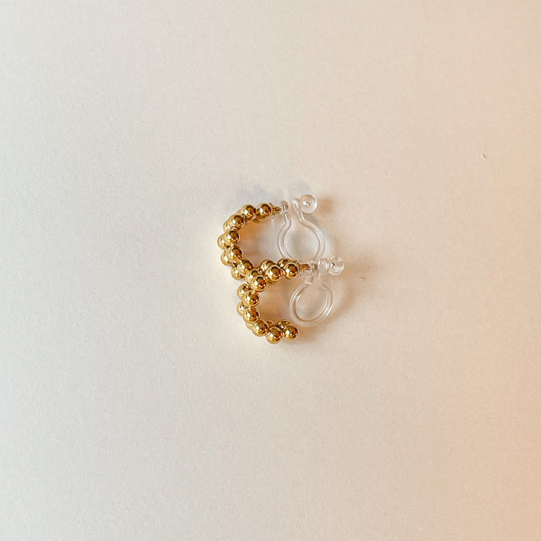 Hope: 10mm Gold Clip-On Earrings