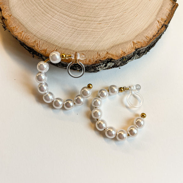 Sandy: 22MM Gold Clip-On Earrings
