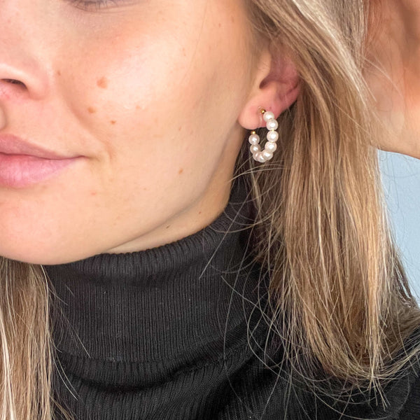 Sandy: 22MM Gold Clip-On Earrings