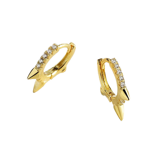 8mm Diamond Spike Huggie